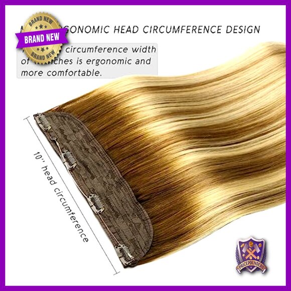 14 Inch Human Hair Extensions 70g Straight Wire Clip-In Hairpiece main image 5